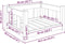 vidaXL - Hondenmand - 55,5x45,5x28 - cm - massief - grenenhout