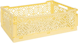 Atmosphera Kids Vouwkrat/Opbergkrat - Stapelbaar - 40x30x15cm - Geel