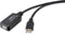 Renkforce RF-4535088 - USB-kabel USB 2.0 - 20 m met signaalversterking - Zwart