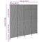 vidaXL - Kamerscherm - 4 - Paneel - Vouwbaar - Beige - 196x180 - cm - Poly - Rattan