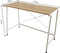 VDD Industrial Vintage Design - Bureau Stoer - laptoptafel - industrieel - wit metaal lichtbruin - 110x50x78 cm