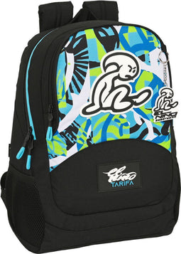 Schoolrugzak El Niño Green bali Zwart (32 x 44 x 16 cm)