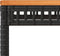 Tuintafel 38x38x42 cm poly rattan en acaciahout zwart
