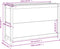vidaXL - Plantenbak - verhoogd - 119,5x40x78 - cm - massief - grenenhout - grijs