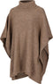 Heat Essentials - Poncho - Gebreide Dames Poncho met Col - One Size