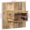 vidaXL - Nachtkastje - 50x27x50 - cm - massief - ruw - mangohout