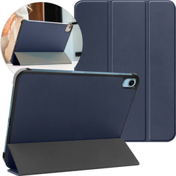 imoshion Tablet Hoes - Geschikt voor iPad 11 (2025) 11 inch / 10e generatie (2022) 10.9 inch - Trifold Bookcase - Blauw