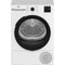 Beko Bms3t382cw - Warmtepompdroger - 8 kg - AquaWave - 64 dB - Energieklasse C - Wit