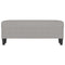 Bankje 100x35x41 cm stof lichtgrijs
