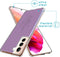 imoshion Hoesje Geschikt voor Samsung Galaxy S21 FE Hoesje Siliconen - imoshion Design hoesje - Paars / Floral Purple