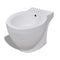 vidaXL Staand toilet en bidet set (wit)