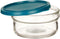 Ronde Lunchtrommel met Deksel Groen Polypropyleen 415 ml 12 x 6 x 12 cm (24 Stuks)