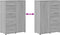 vidaXL - Dressoir - 60x31x84 - cm - bewerkt - hout - grijs - sonoma - eikenkleurig