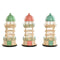 Decoratieve figuren Home ESPRIT Blauw Groen Roze 13 x 13 x 27,5 cm (3 Stuks)