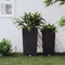 vidaXL - Plantenbak - met - uitneembare - bak - rattan-look - 21/49 - L - PP - antraciet