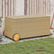vidaXL - Tuinbox - met - wielen - 190 - L - poly - rattan - gemengd - beige