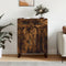 vidaXL - Dressoir - 69,5x34x90 - cm - bewerkt - hout - gerookt - eikenkleurig