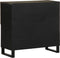 vidaXL - Dressoir - 80x33x75 - cm - massief - mangohout - zwart