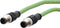 Metz Connect 142M1D11010 - M12 Netwerkkabel CAT 5e SF/FTP - 1.00 m Groen