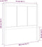 vidaXL - Hoofdbord - 80,5x4x100 - cm - massief - grenenhout