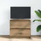 vidaXL - Tv-meubel - 60x35x54 - cm - bewerkt - hout - artisanaal - eikenkleur