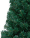 vidaXL - Kunstkerstboom - met - verlichting - en - kerstballen - half - 210 - cm - groen