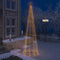 vidaXL - Kegelkerstboom - 400 - warmwitte - LED's - 100x360 - cm