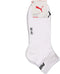 PUMA Unisex Quarter Plain Enkelsokken - Gerecycled materiaal - Wit (3-pack)