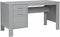 WOOOD Dennis Bureau - Grenen Geborsteld - Betongrijs - 74x141x59