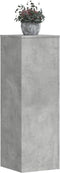 vidaXL - Plantenstandaard - 33x33x100 - cm - bewerkt - hout - betongrijs