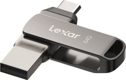 Lexar JumpDrive D400 - USB 3.1 Type-C - 64GB - Grijs