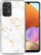 iMoshion Hoesje Geschikt voor Samsung Galaxy A33 Hoesje Siliconen - iMoshion Design hoesje - Wit / White Marble
