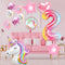 2e Verjaardag Ballon Unicorn - Opblaasbare Unicorn - 2e Verjaardag - Unicorn Verjaardag Decoraties - Unicorn Verjaardag Jaar Ballon (2)