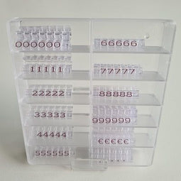 Klika - Prijscassette Vitrine 6mm transp/bruin - 3 stuks