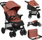 Lionelo Emma Plus - Buggy - Lichte en Duurzame Kinderwagen - 5-Punts Gordel - Rugleuningverstelling tot Ligpositie - Verlengd Luifel met Venster - Grote Mand - Praktische Tas en Organizer - Schokdempers - Roze