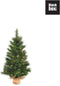 Black box led kunstkerstboompje met jute lawson fir - 60x40 groen