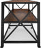 tectake® Indianapolis - TV-meubel - 3 open planken - Donkerbruin