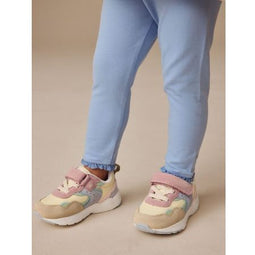 Next Sneakers - Maat 25,5 - Elastische veters en klittenbandsluiting - Pasteltinten
