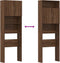 vidaXL - Wasmachinekast - 64x24x190 - cm - bewerkt - hout - bruin - eikenkleurig