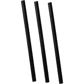 Cocktailrietje zwart papier 150mm x 7mm zwart 250 stuks