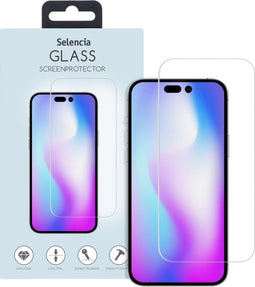 Selencia Gehard Glas Screenprotector - iPhone 14 Pro - 9H gehard glas - Transparant