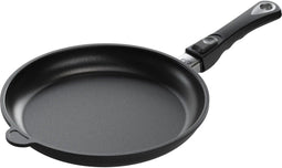 AMT Gastroguss Koekenpan 28 cm - Gegoten Aluminium - Lotan Antiaanbaklaag - Inductie & Ovenbestendig - Afneembare Steel
