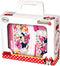 Kinderservies Minnie Mouse Lucky Plastic Roze Kinderen (21 x 18 x 7 cm) (4 Onderdelen)