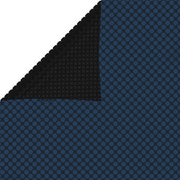 vidaXL - Zwembadfolie - solar - drijvend - 800x500 - cm - PE - zwart - en - blauw