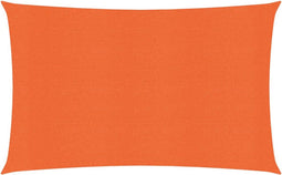 vidaXL - Zonnezeil - 160 - g/m² - rechthoekig - 5x7 - m - HDPE - oranje