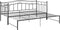 vidaXL - Slaapbankframe - uittrekbaar - metaal - zwart - 90x200 - cm