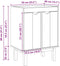 vidaXL - Wastafelkast - OTTA - 59x40x80 - cm - massief - grenenhout