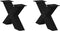 vidaXL - Salontafelpoten - 2 - st - X-vormig - 50x(30-31) - cm - staal - zwart
