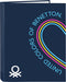 Ringmap Benetton Love Marineblauw A4 (26.5 x 33 x 4 cm)