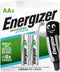 Energizer ENR Recharge Extreme 2300 AA - Oplaadbare NiMH Batterijen - 2300 mAh (2 stuks)